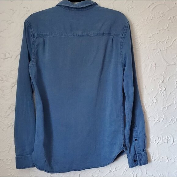 UO Urban Outfitters Koto Doby Button Down Long Sleeve Shirt - Picture 7 of 12